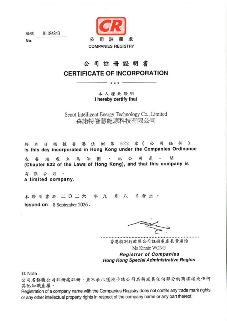 Certificate of Incorporation